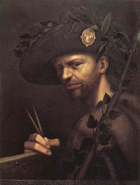 Giovanni Paolo Lomazzo Self-Portrait as Abbot of the Accademiglia oil painting picture